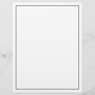 Papel Timbrado Cor Personalizada do Vazio