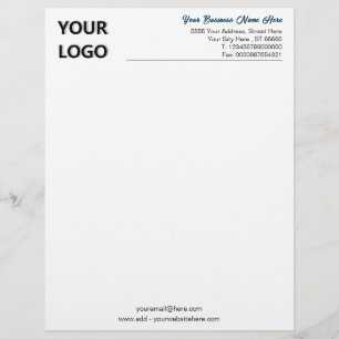 Papel Timbrado Cores personalizadas digitam o seu próprio logotip