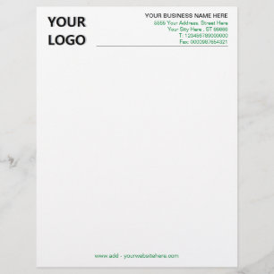 Papel Timbrado Cores personalizadas Título moderno comercial com 