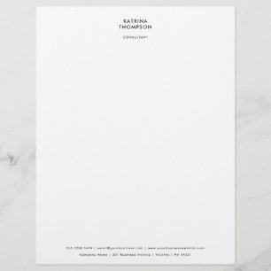 Papel Timbrado Corporação empresarial moderna e simples