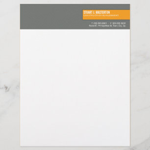 Papel Timbrado CORPORATE LETTERHEAD: simples bloqueado 1
