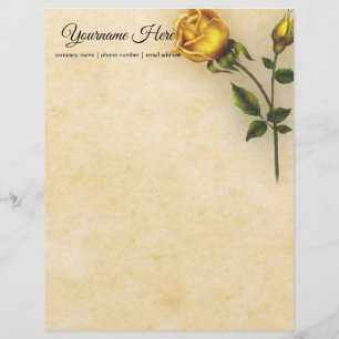 Papel Timbrado Criar seu próprio rosa amarelo
