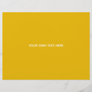 Papel Timbrado Crie Seu Próprio Design Amarelo Personalizado
