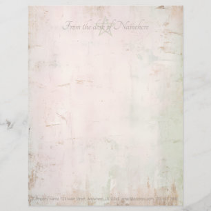Papel Timbrado Crie Seu Próprio Estilo Pink Green Shabby Chic Gru