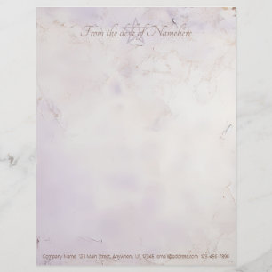 Papel Timbrado Crie Seu Próprio Gunge Místico Roxo Lavanda