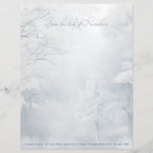 Papel Timbrado Crie Sua Própria Floresta Mágica de Yule de Invern