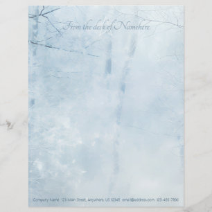 Papel Timbrado Crie Sua Própria Floresta Mística de Yule Invernal