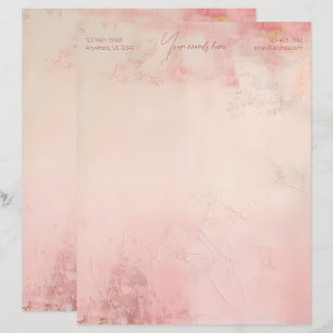 Papel Timbrado Crie Sua Própria Papelaria Grunge Rosa