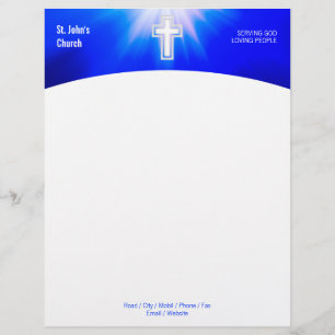 Papel Timbrado Cristianismo   Cruz religiosa