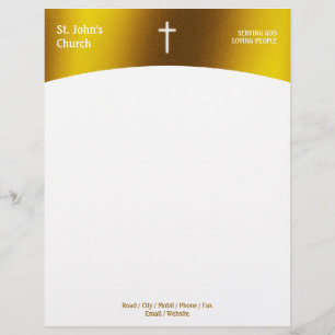 Papel Timbrado Cruz Religiosa   Cristão