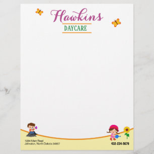 Papel Timbrado Cuidados de dia profissionais