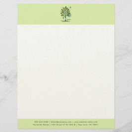 Papel Timbrado Custom Greenleaf Nursery Branding 