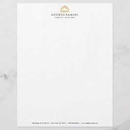 Papel Timbrado Custom Modern Home Design | Abstract Logo 