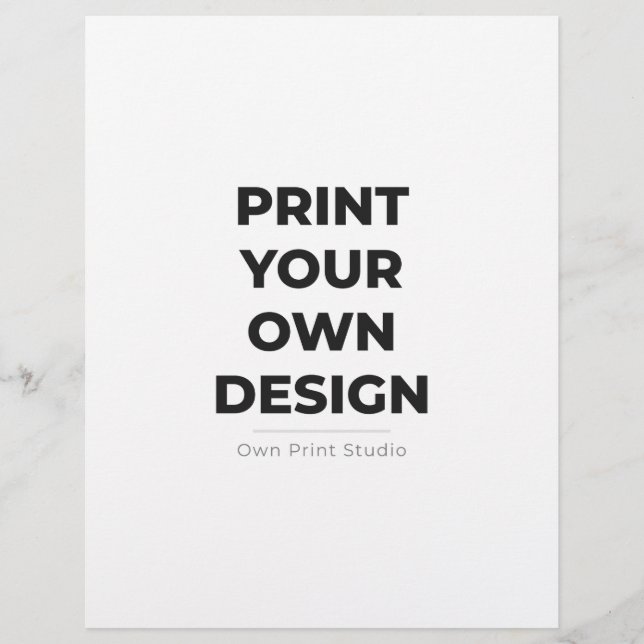 Papel Timbrado Custom Print Your Own | Printing My Own To Order (Frente)