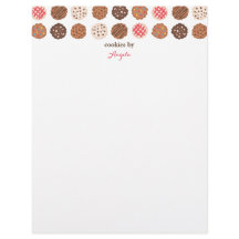 Cute Cookies Cookie Business Bakery Letterhead