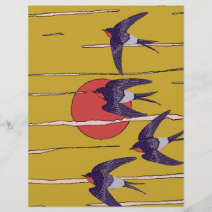Papel Timbrado Dança das Andorinhas