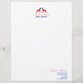 Papel Timbrado Daneses Gigantes - Grandes Amigos
