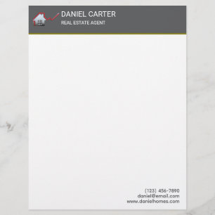 Papel timbrado de agente imobiliário