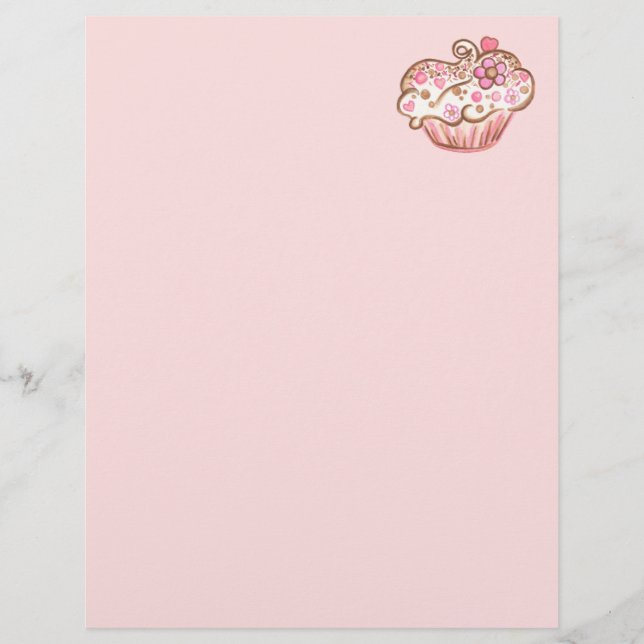 Papel Timbrado de Cupcake (Frente)