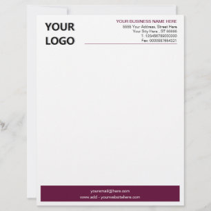Papel Timbrado de Escritório Comercial Cores Moder