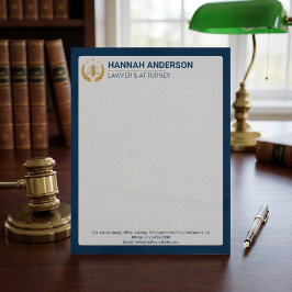 Papel Timbrado de Escritório de Advocacia em Azul