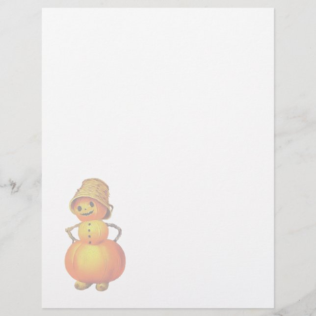 Papel Timbrado de Halloween Antigo (Frente)