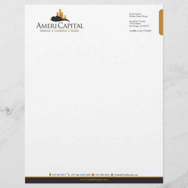 Papel Timbrado de Imóveis Personalizado V5 (Frente)
