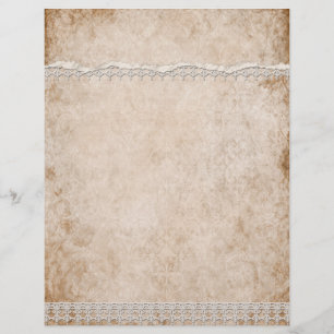 Papel Timbrado de Renda Branca