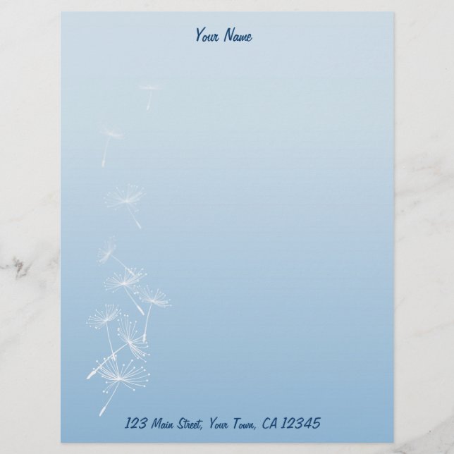 Papel Timbrado Dentes-de-leão (Frente)