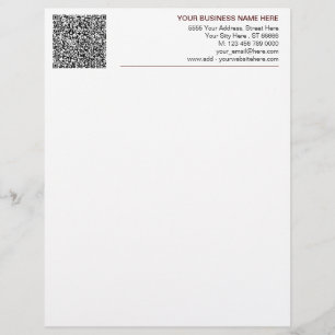Papel Timbrado Design a sua própria cabeça comercial com o código