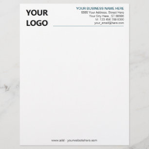 Papel Timbrado Design da sua própria Modelo Letterhead
