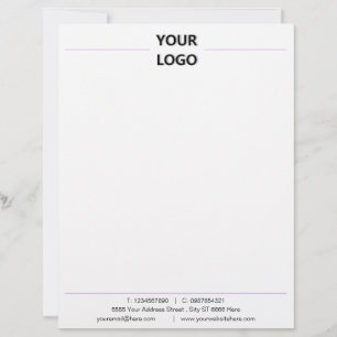 Papel Timbrado Design da sua própria Modelo Letterhead
