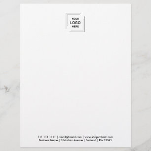 Papel Timbrado Design de Carta Comercial de Marca Corporativa Mod