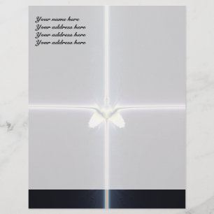 Papel Timbrado Design de Letra de Cabeçalho Cruz Mágica