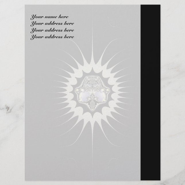 Papel Timbrado Design de Letra de Cabeçalho Espaço Dourado (Frente)