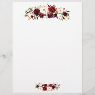 Papel timbrado - Design Floral