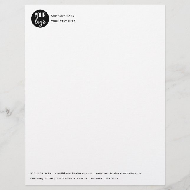 Papel Timbrado Design Letterhead Moderno (Frente)