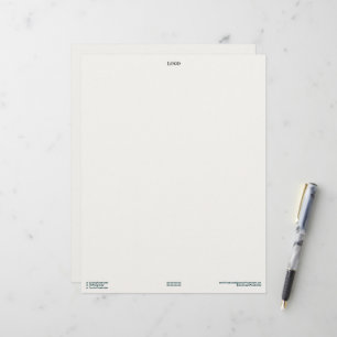 Papel Timbrado Design Minimalista de Carta Premium