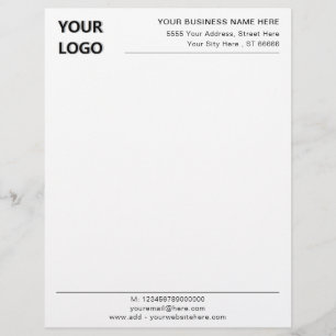 Papel Timbrado Design Personalizado Seu Próprio Cabeçalho Comerci