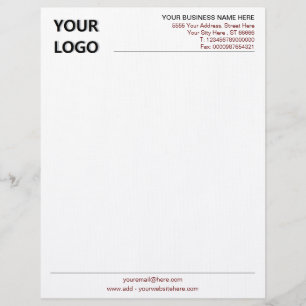 Papel Timbrado Design profissional - Modelo Letterhead