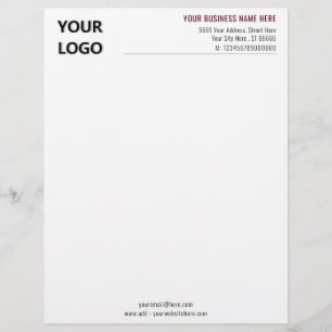 Papel Timbrado Design seu próprio código QR Modelo timbrado