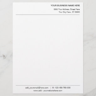 Papel Timbrado Design seu próprio Modelo alfanumérico personaliza