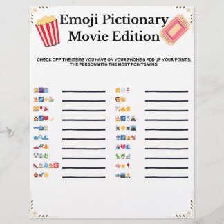 Papel Timbrado Dicionário de Emoji – Edição de Filmes | Jogo Impr