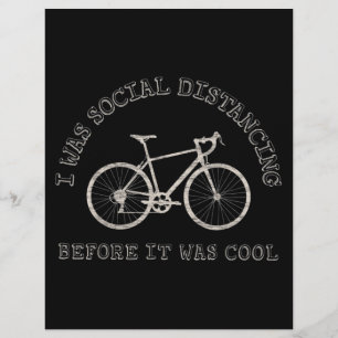 Papel Timbrado Distância social da bicicleta de bicicleta de bic