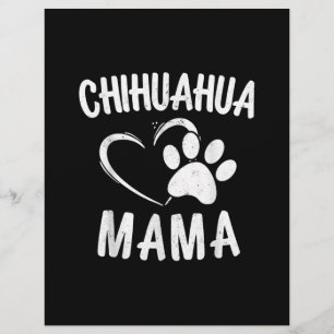 Papel Timbrado Diversão Chihuahua Mama Gift Pet Lover Dog Chi-ch