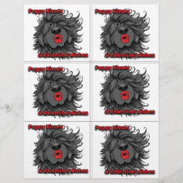 Papel Timbrado Dog Puppy Classroom Valentine Sheets