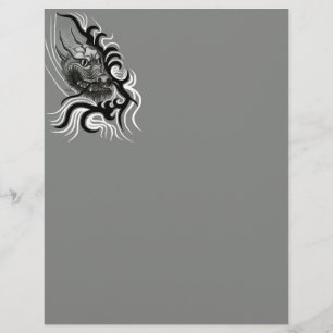 Papel Timbrado Dragão da China em Tattoostyle