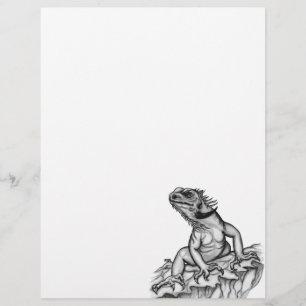 Papel Timbrado Dragão no Rock Letterhead