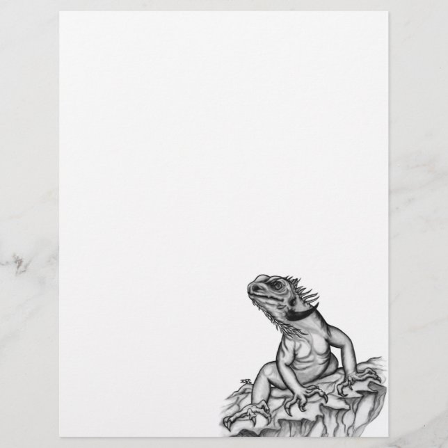 Papel Timbrado Dragão no Rock Letterhead (Frente)