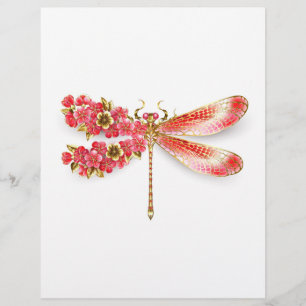 Papel Timbrado Dragonfly com joalheria sakura